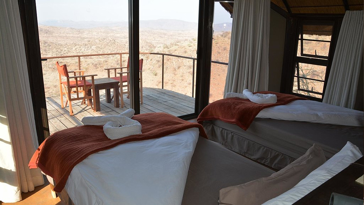Our chalets which are built into the hillside offer unrestricted views and are cool, no matter the temperature outside